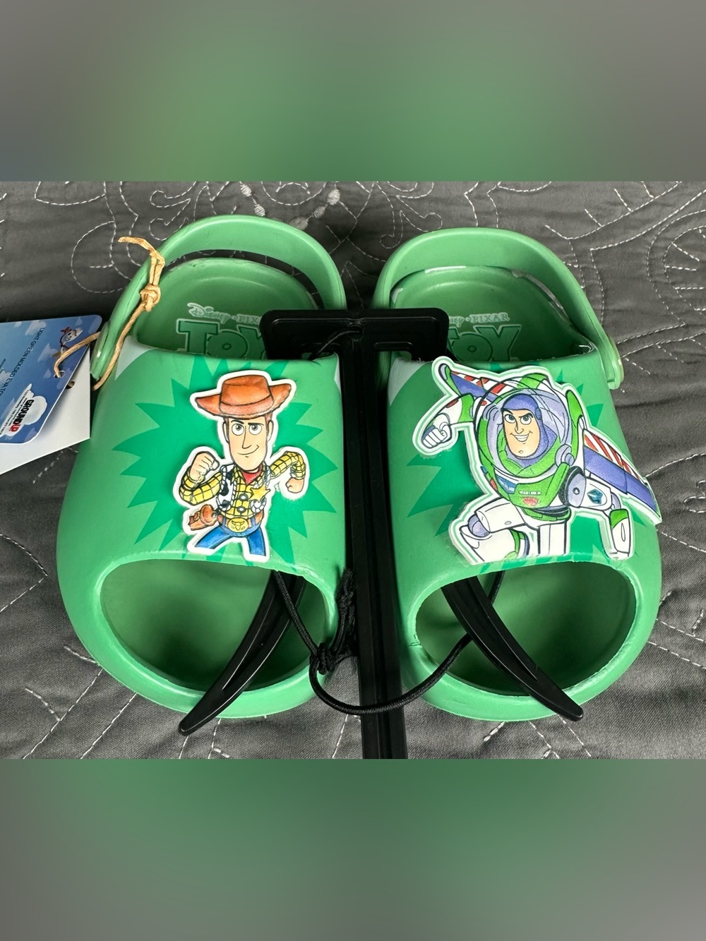 Disney Kids Green Toy Story Slide Sandals NWT Size toddler 5